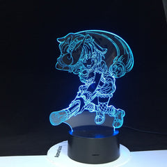 Dragon Ball Vegeta 3D LED Light Nightlights Color Changing Remote Control Dragon Ball Super LED Desk Lamp for Bedroom Decoration