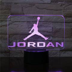 Basketball Michael Jordan Usb 3d Led Night Light Boys Child Kids Fans Birthday Gifts Multicolor RGB AJ Desk Lamp Bedroom