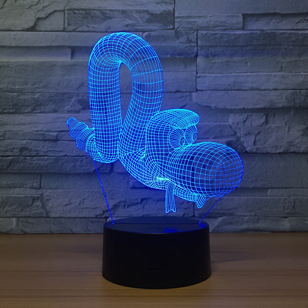 Caterpillar LED Lamp Smart Home 3d Lights Colorful Touch Control Led Night Simple Fashion Birthday Atmosphere Kids Decor Lights