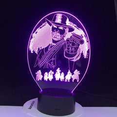 Arthur Morgan Red Dead Redemption Bedroom Decor Game USB Night Light lamparas For Christmas Gift Home Decor 3D Led Lamp Dropship