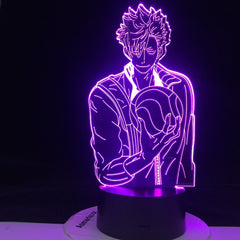 HAIKYUU TETSURO KUROO LED ANIME LAMP Manga Gift Anime 3d Lamp Night Light Lamp Otaku Gift Well Packed And Fast Dropshipping