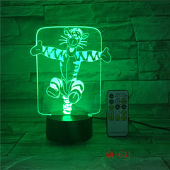 Monkey Table Led Night Light USB Touch Sensor RBG Novelty Lighting Child Kids Baby Gift Gadget Monkey 3D Lamp AW-631