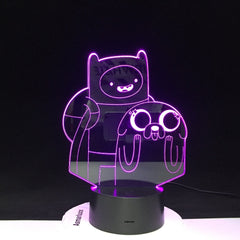 Cute Cartoon Table Desk Lamp Children Night 3D LED Night Light Lampara Change Bedroom Xmas Gift Decoration Kids Dropshipping