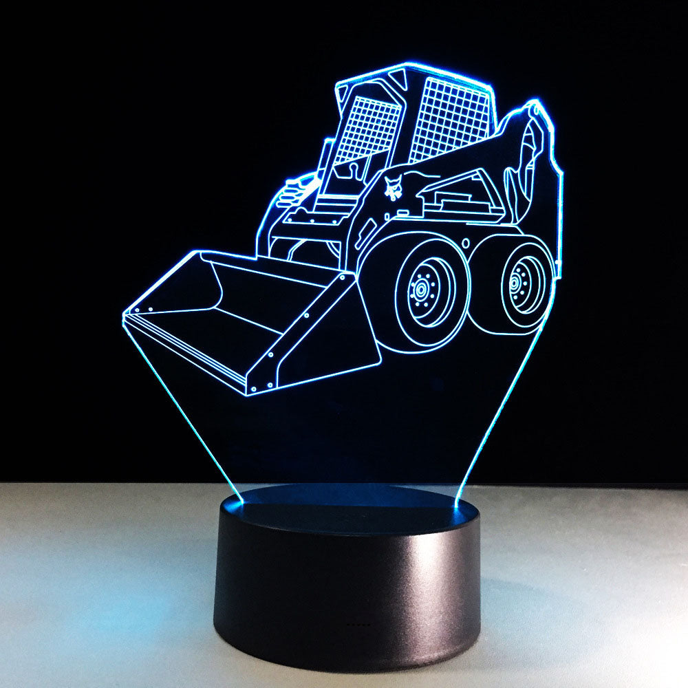 Forklift 3D Led Lamp with 7 Colors Change Touch USB Control Home Deco Light Best Birthday Gift Light For Children Family Friends