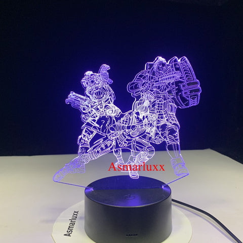 Legend 3D LED Lamp Changeable Mood Lamp LED 7 Colors USB Decor Illusion Table Lamp for Home Decorative As Game Toy Gift