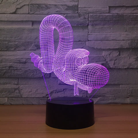 Caterpillar LED Lamp Smart Home 3d Lights Colorful Touch Control Led Night Simple Fashion Birthday Atmosphere Kids Decor Lights