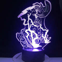 Trafalgar D. Water Law Figure Led ONE PIECE 3d Night Light Lamp Japanese Anime Nightlight for Child Bedroom Decor Lamp Bedside
