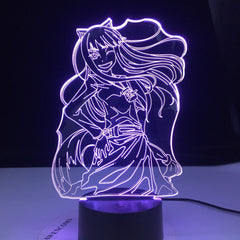 3D-4646 Anime Inuyasha Kikyo Figure Girl Led Night Light Decor Nightlight Cool Birthday Gift for Child Kids Bedroom Night Lamp