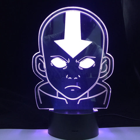 The Last Airbender 3D LED Night Light Coloful with Remote Touch Sensor for Room Decoration Cute Gift For Kids Gift Dropship