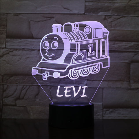 Cartoon Levi Tank Engine Thomas And Friends Decorative Light Decor Baby Nightlight Bedroom Bedside Kids 3D Led Night Light 2739