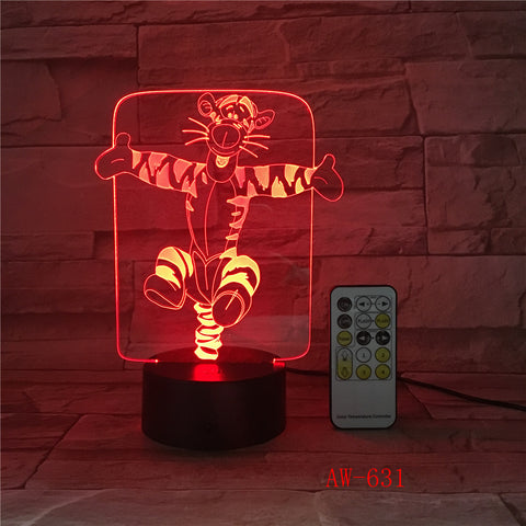 Monkey Table Led Night Light USB Touch Sensor RBG Novelty Lighting Child Kids Baby Gift Gadget Monkey 3D Lamp AW-631