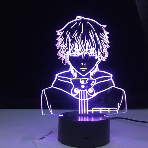 Tokyo Ghoul Ken Kaneki Face Nightlight for Reading Room Decor Light Anime Gift for Birthday Table Lamp Usb 3d Led Night Light