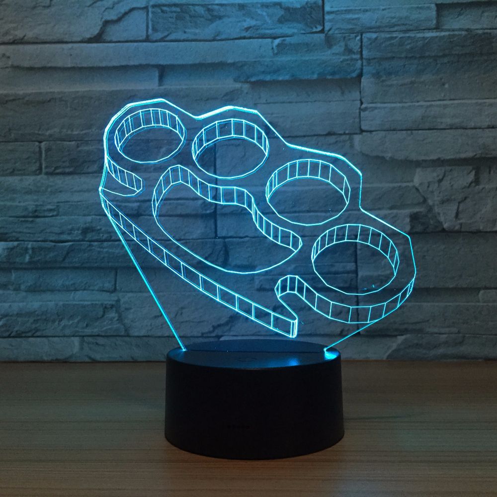 3D LED Night Light Self-defense Hand Clasps Acrylic Creative Usb Light Bedside Lamp, Modern Creative Usb Lamp Fast Drop Shipping