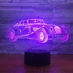 Limousine Car 3D LED Night Lamp Romantic Bedroom Table Lamp Valentines Gifts Luxury car Boys Kids Sleeping Light