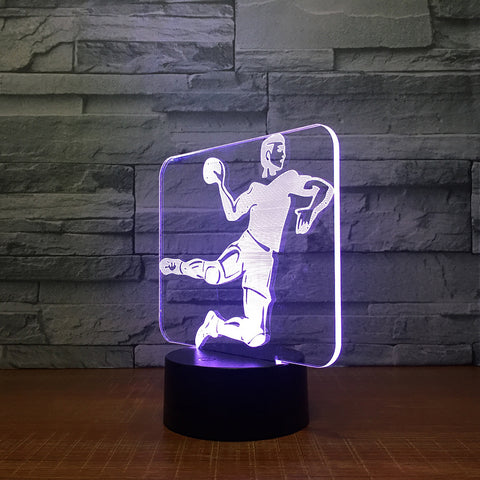 Handball 3D Led Lamp 7 Color Night Lamps For Kids Touch Usb Table Lampara Lampe Baby Sleeping Nightlight Room Lamp Drop Ship