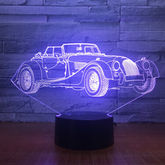 Limousine Car 3D LED Night Lamp Romantic Bedroom Table Lamp Valentines Gifts Luxury car Boys Kids Sleeping Light