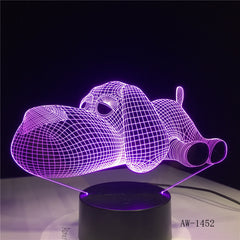 Dog Lamp 3D Night Light Kids Toy LED 3D Touch Table Lamp 7 Colors Flashing LED Light Christmas Decorations for Home 1452