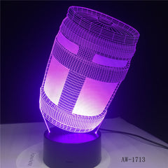 Fortnited Chug Jug 3D LED Lamp Batteries Powered Night light Customize 7 Colors Decor Changes Light Show Kids Gift AW-1713