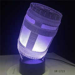 Fortnited Chug Jug 3D LED Lamp Batteries Powered Night light Customize 7 Colors Decor Changes Light Show Kids Gift AW-1713