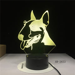 Cartoon Horse 3D Lamp 7 Colors Led Night Lamp For Kids Touch Table Lampara Lampe Baby Sleeping Nightlight Office Light AW-2653