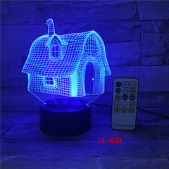 Cutely Mushroom Shape LED 3D Decorations Lights 7 Colors USB Table Lamp as Bedroom Lights Drop shipping Children Gift AW-639