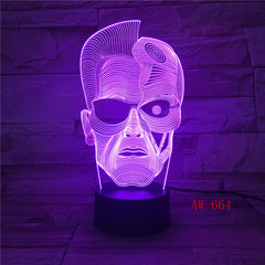 One Eyed Person 7 Colors Changeable 3D Night Light Visual LED Touch USB Table Lamp Home Atmosphere Lamp Kids Toy Gift AW-664