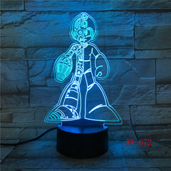Children Gifts Astro Boy Figure Toy Anime Cartoon Astro boy 3D LED Night Light Bedside Lamp with 7 Colors Kids Gift AW-672
