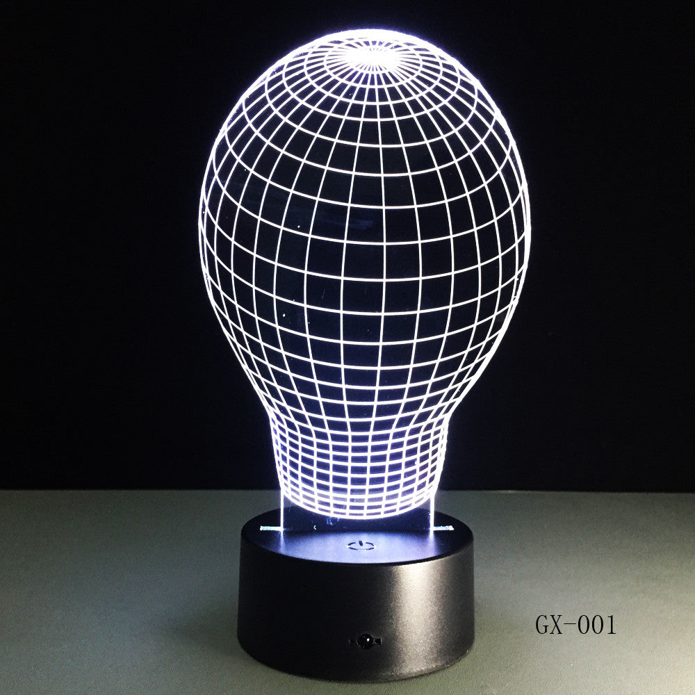 Abstract 3d led lamp - 3D Optical Illusion LED Lamp Hologram
