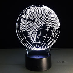 3D Visual Europe Map Globe Nightlight 7 Color Gradient Desk Table Lamp Bedside Lamp Child Kids Birthday Xmas Gifts GX-019