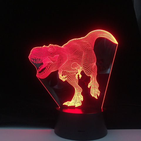 Dinosaur 16 Colors 3D LED Night light Lamp Remote Control Table Lamps Toys Christmas Gift For kid Home Decoration 3D Night Light