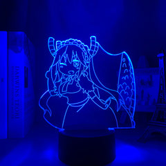 Anime Led Light Miss Kobayashi Dragon Maid Nightlight for Bedroom Decor Nightlight Manga Birthday Gift Room Led Night Lamp 3d