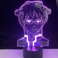 Anime Lamp The Disastrous Life of Saiki K for Bedroom Acrylic 3D Lamp Decor Nightlight Fans Birthday Christmas Party Gift
