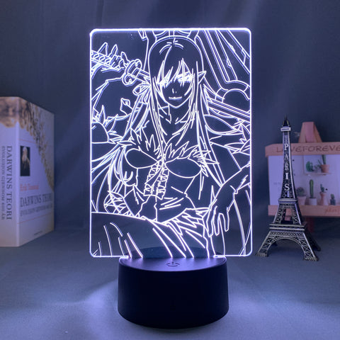 3D LED Lamp Anime Figure  Bakemonogatari Shinobu Oshino Bedroom Desk Decoration Small Night Light for Children's Festival Birthday Gifts