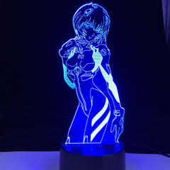 Ayanami Rei Anime Lamp for Room Decor 3D Night Light Rgb Colorful Desk Lamp iLight Manga Gift Drop Shipping Best Gift