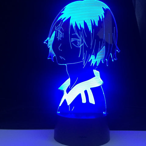 HAIKYUU KENMA KOZUME 3D PROFILE LED ANIME LAMP Led 7 Colors Light Japanese Anime Remote Control Base Table Lamp Dropshipping