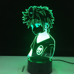 Anime Hunter X Hunter Killua Zoldyck Figure Led Night Light Nightlight Color Changing Usb Battery Table 3d Lamp Gift for Kids