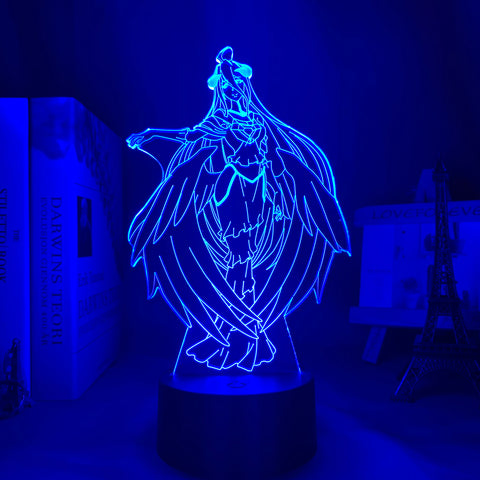 Overlord Albedo Led Night Light for Bedroom Decor Gift Nightlight Anime Waifu 3d Lamp Albedo Overlord