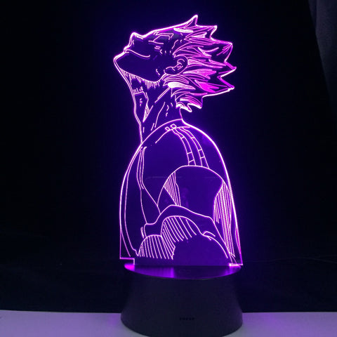 Haikyuu Bokuto 3D Led Anime Illusion Nightlights Colors Changing Table Lamp For Home Decor 11.11 Holiday Festival Deal