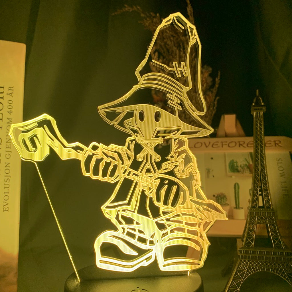 Final Fantasy Vivi Ornitier Figure Kids Night Light Led Color Changing Bedroom Decorative Light Cool Gift for Kids Bedside Lamp