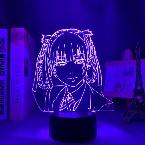 Kakegurui Compulsive Gambler Kirari Momobami Led Night Light for Bedroom Decor Nightlight Birthday Gift Anime 3d Lamp Kakegurui