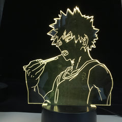 Bakugo My Hero Academia For Room Decor Birthday Gift Manga Gadget My Hero Academia Katsuki Bakugo Light Anime 3d Led Night Lamp