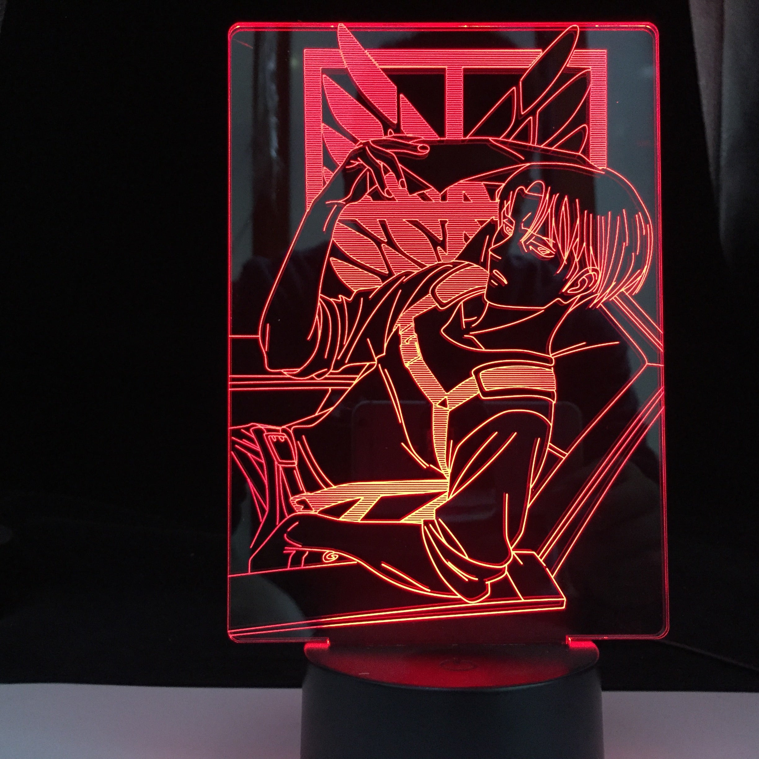 Levi Ackerman Anime Attack on Titan for Home Room Decor Light Child Gift Captain Levi Ackerman 3d LED Night Light Drop shipping