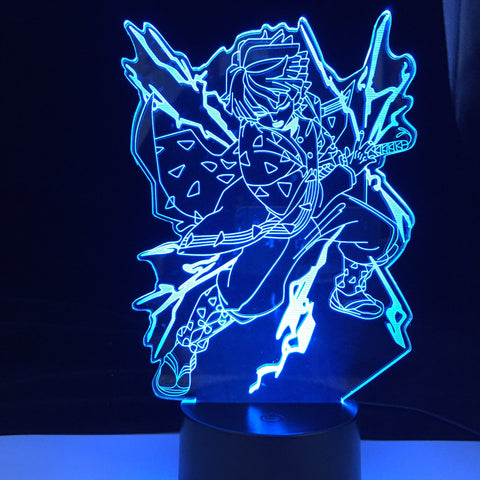 Agatsuma Zenitsu Light Kimetsu No Yaiba Led Night Light Anime Demon Slayer Lamp for Bedroom Decor Light Kids Child Birthday Gift