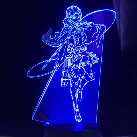 Levi Ackerman Anime 3d Lamp Attack on Titan light for Bedroom Decoration Kids Gift Attack on Titan LED Night Light Dropship