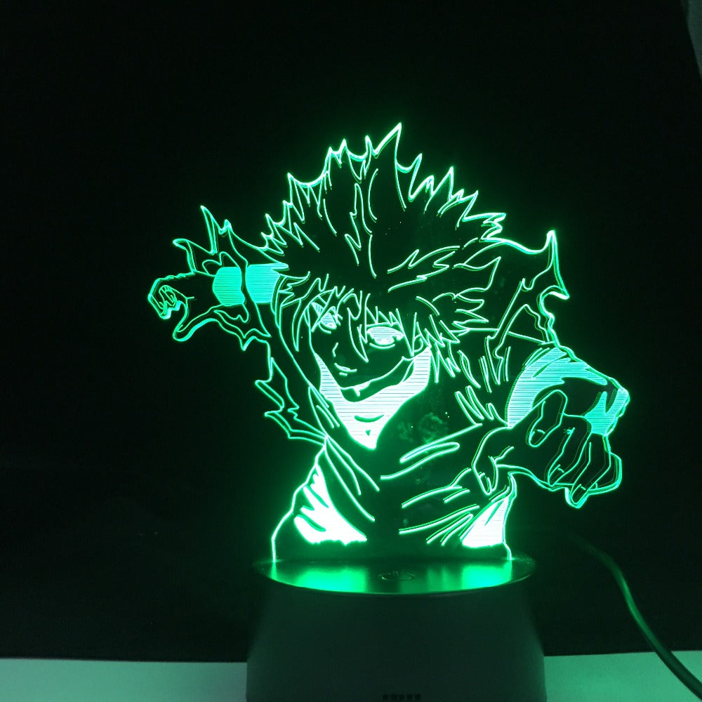 Killua Attacking Anime Lamp Hunter x 3D Led 16 Colors Decor Light Japanese Anime Remote Control Base Table Lamp Home Decor