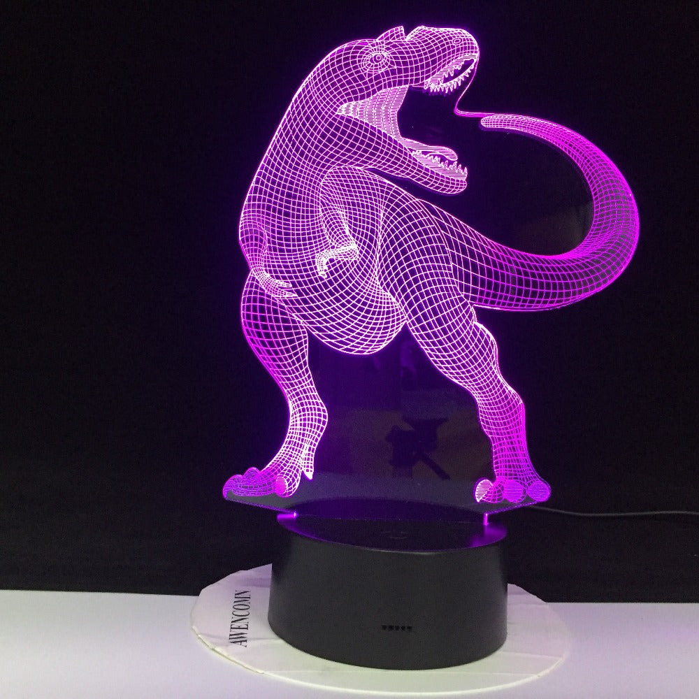 Dinosaur Theme Park 3D Lamp Game LED night light 7 Color Change Touch Mood Lamp Dropshipping Children Gift 3225