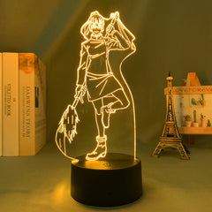 3D LED Lamp Anime Figure Manga Led Light Jujutsu Kaisen Zenin Maki Home Bedroom Desk Decoration Small Night Light Children's Festival Birthday gifts