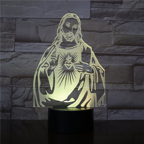 Jesus Figure 7 Colors Change Night Lamp 3D LED Table Light for Bedroom Sleeping Lamp Home Decor Art Decor Dropshipping 3232