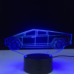 Electric Car Design 3d Illusion Led Night Light for Child Bedroom Decorative Nightlight Unique Gift for Kids Desk Lamp Dropship