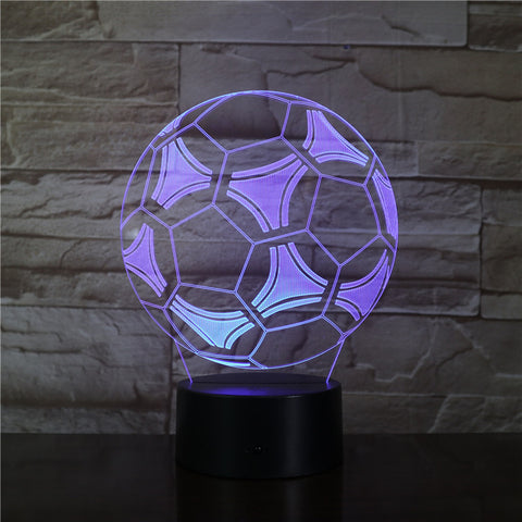 Gift for Boyfriends 3D Soccer Fan Soccer Ball Style Led Night Light for Bedroom Decor Remote Touch Control Dropshipping 3376